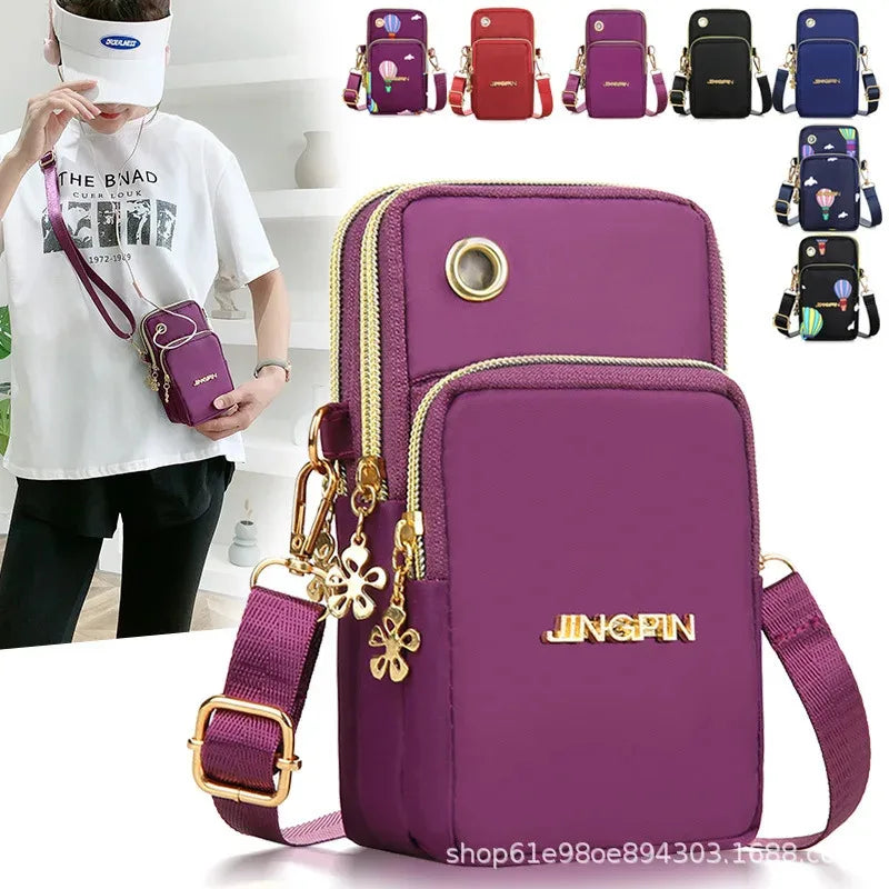 2025 New Women's Slant Mini Bag, Mobile Phone Bag, Fashion Mom Money Bag