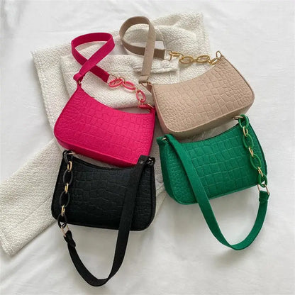 Popular Retro Gentle Temperament Small Square Bag 2024 Autumn Shoulder Handheld Fashion Casual Yankee Underarm Small Square Bag