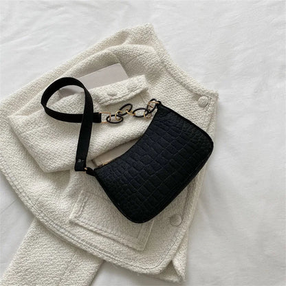 Popular Retro Gentle Temperament Small Square Bag 2024 Autumn Shoulder Handheld Fashion Casual Yankee Underarm Small Square Bag