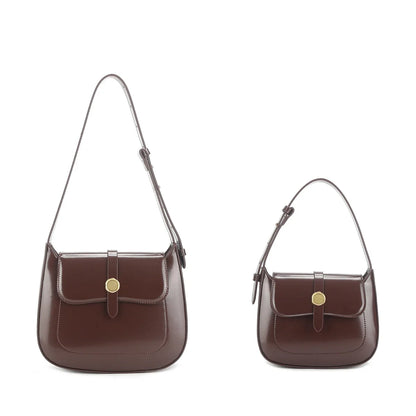 2023 New Retro Underarm Bag Women's Single oulder Leather Menger Bag Candy Color Medium Size Handbag for Daily Use