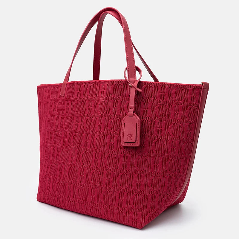 CH Classic Models of Women's Shoulder Bag Solid Color Fashionable Versatile Large-capacity Handbag Elegant Shopping Ladies Bag