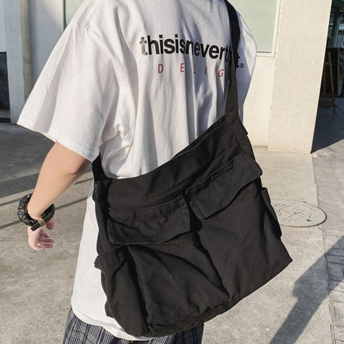 Girl Handbag Canvas Teenager Shoulder Bags Teenage Women's Messenger Bags Ladies Casual Bag Teen Handbag Crossbody Purse