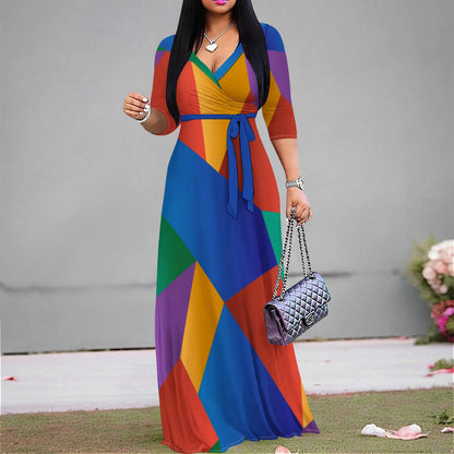 Floral Maxi Dress with Pockets - Effortless Elegance