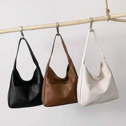 Fashionable and Minimalist Retro Shoulder Bag, Handbag, Casual Commuting Trend, Large Capacity Tote Bag-zmt